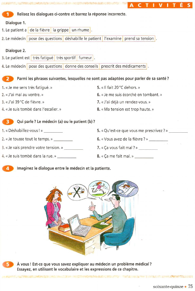 COMPROG 069 PARLER DE SA SANTE Chez le medecin Ex