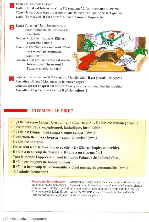 COMPROG 166 DIRE DU BIEN  Il est adorable